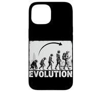 Evoluzione a Archeologo Archeologia Silhouette Custodia per iPhone 15
