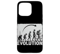 Evoluzione a Archeologo Archeologia Silhouette Custodia per iPhone 15 Pro Max