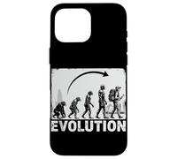 Evoluzione a Archeologo Archeologia Silhouette Custodia per iPhone 16 Pro Max