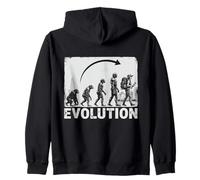 Evoluzione a Archeologo Archeologia Silhouette Felpa con Cappuccio