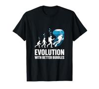 Evoluzione con Bolle Migliori Immersioni subacquee Divertente Maglietta