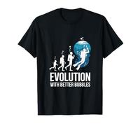 Evoluzione con Bolle Migliori Immersioni subacquee Divertente Maglietta