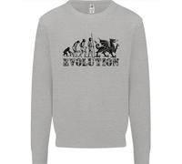 Evoluzione Del Giocatore Di Rugby Gallese Unione Maglione Divertente Per Bambini
