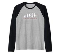 Evoluzione della Pausa danzando Divertente Break Dancing Maglia con Maniche Raglan