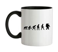 Evoluzione Dello Uomo Astronauta - Ceramica Mug - Spazio Pianeti Luna Hobby