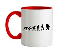 Evoluzione Dello Uomo Astronauta - Ceramica Mug - Spazio Pianeti Luna Hobby