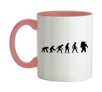 Evoluzione Dello Uomo Astronauta - Ceramica Mug - Spazio Pianeti Luna Hobby