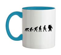 Evoluzione Dello Uomo Astronauta - Ceramica Mug - Spazio Pianeti Luna Hobby