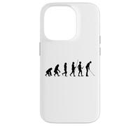 Evoluzione dell'umanità al golfista Golf Custodia per iPhone 14 Pro
