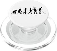 Evoluzione dell'umanità al golfista Golf PopSockets PopGrip per MagSafe