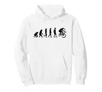 Evoluzione dell'umanità alla Bici da Pilota BMX Felpa con Cappuccio