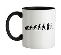 Evoluzione Dell'Uomo Artista - Tazza In Ceramica - Pittore D'Arte Disegno