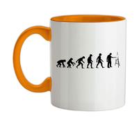 Evoluzione Dell'Uomo Artista - Tazza In Ceramica - Pittore D'Arte Disegno