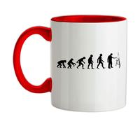 Evoluzione Dell'Uomo Artista - Tazza In Ceramica - Pittore D'Arte Disegno