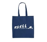 Evoluzione Dell'Uomo Curling - Borsa In Tela - Sport Invernale Curl Del Ghiaccio