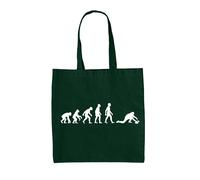 Evoluzione Dell'Uomo Curling - Borsa In Tela - Sport Invernale Curl Del Ghiaccio