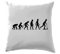 Evoluzione Dell'Uomo Micro Scooter - Cuscino - Pilota Scootando