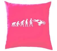 Evoluzione Dell'Uomo Moto X - Cuscino - Motocross Motore Croce Moto Ciclismo