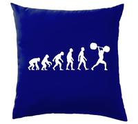 Evoluzione Dell'Uomo Peso Lifter - Cuscino - Palestra Esercizi Sollevamento Pesi