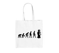 Evoluzione Dell'Uomo Robot - Borsa In Tela - Nerd Geek Scienza Ai Macchina