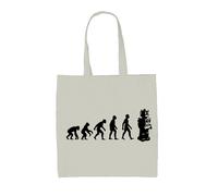 Evoluzione Dell'Uomo Robot - Borsa In Tela - Nerd Geek Scienza Ai Macchina