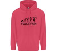 Evoluzione di un Arciere Divertente Tiro Con L'Arco Bambini Felpa Cappuccio