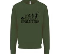 Evoluzione di un Arciere Divertente Tiro Con L'Arco Bambini Felpa Maglione