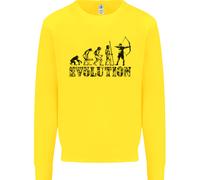 Evoluzione di un Arciere Divertente Tiro Con L'Arco Bambini Felpa Maglione