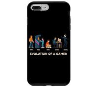 Evoluzione Di Un Giocatore Divertente Meme Retrò Nerd Gaming Umorismo Custodia per iPhone 7 Plus/8 Plus