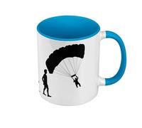 Evoluzione Parapendio Sport Atleta Paracadute - Tazza con manico e interno di colore blu