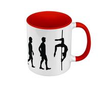 Evoluzione Pole Dance Pole Dance Pole Dancing Dance - Tazza con manico e interno di colore