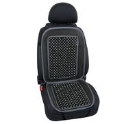 COPRISEDILE SCHIENALE PER AUTO GRIGIO PALLINE DI LEGNO UNIVERSALE FRESCO ELEGANT