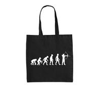Evoluzione Umana Tiro Con L'Arco - Tela Borsa Grande - Arciere Love Hobby