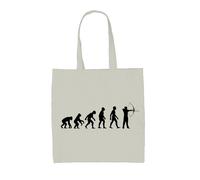 Evoluzione Umana Tiro Con L'Arco - Tela Borsa Grande - Arciere Love Hobby
