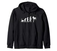 Evoluzione Un Kickboxer Allenatore Kickboxing Taekwondo Felpa con Cappuccio