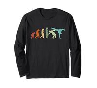 Evoluzione Wushu Karatè Ju-Jutsu Kung-Fu Vintage Capoeira Maglia a Manica