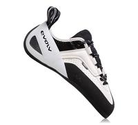 EVOLV Defy Lace - Scarpa da arrampicata su roccia per boulder e arrampicata indoor, Grigio/nero., 47 EU