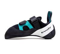 EVOLV Geshido - Scarpa da Arrampicata da Uomo per Sport e Arrampicata Tradizionale, Colore: Nero/Foglia di tè/Bianco, Taglia 44