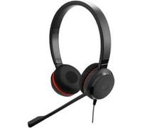 Jabra Evolve 20 SE, Stereo UC, USB C/A adapter, Leather