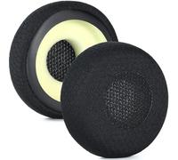 Evolve 65 - Cuscinetti auricolari di ricambio compatibili con cuffie Jabra Evolve 65UC / 65MS / 40UC / 40MS / 30US / 30II / 20SE / 20UC / 20MS Design Comfort per tutto il giorno (tessuto a rete nero)