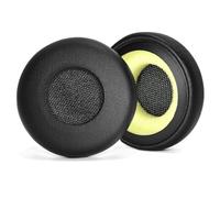 Evolve 65 Cuscinetti, QeeFop 1 Paio Cuscinetti Cuffie Compatibile con Jabra Evolve 20 20se 30 30II 40 65 65+ in Pelle Proteica e Spugna (Nero)