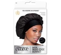 Evolve Evolve - Cofano in raso con bordo largo, colore: Nero