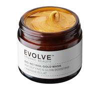 Evolve Organic Beauty Maschera viso naturale al bio-retinolo oro con Bidens Pilosa, olio di argan e olio di rosa canina, maschera viso anti invecchiamento per pelli normali e secche (60 ml)