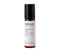 Evolve Organic Beauty Siero occhi con acido ialuronico, cellule vegetali di tuberosa ed estratto di cetriolo biologico, siero all'acido ialuronico per tutti i tipi di pelle (10 ml)