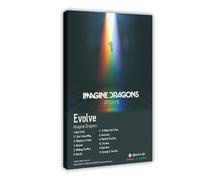 Evolve Pop Rock Band Imagine Posters Dragons Room Deco Fan Gift Music Album Cover Poster Stampa artistica da parete per soggiorno e camera da letto, 50 x 75 cm