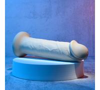 Evolved Girthy Vibrating Dong 7 Inch Light Flesh