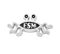 EvolveFISH FSM Spaghetti Volanti Mostro Spilla, One_Size, Metallo, non applicabile