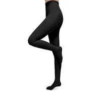 Evolyline Collant a compressione medica donna uomo lunga 15 - 20 mmHg, classe I, calze a compressione graduate, calze di supporto punta chiusa per gravidanza, vene varicose, edema lipedema, Nero , M