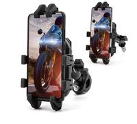 evomosa anti-vibrazione moto telefono supporto, scooter telefono titolare con rotazione di 360 °, universale tubi stelo 12 millimetri-25,4 millimetri per 5,4'‘-7,2’' smartphone