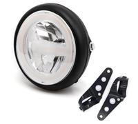 evomosa Faro anteriore rotondo a LED da 7'' per moto Con supporto per Cafe Racer bobber Chopper V Rod CB900 CB400 CB750 CB1300 CB1100 Hornet 250 (Stile B)